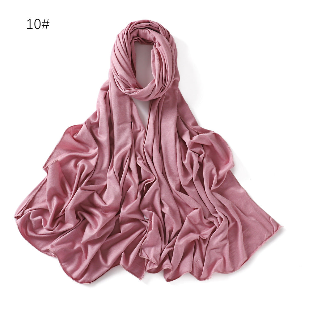 YZ101  Small-Size Plain Mercerized Cotton Jersey Hijab