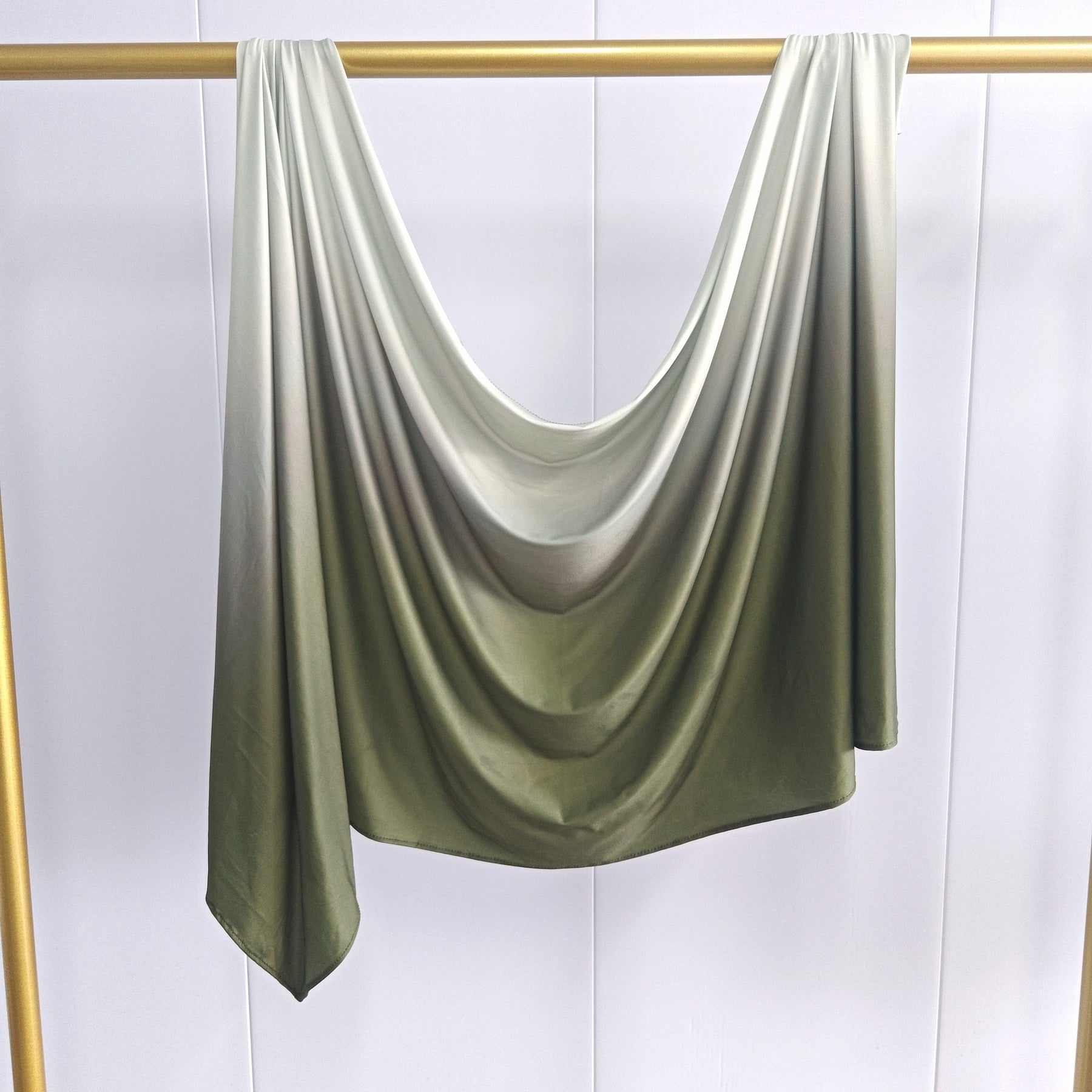 YTHBJB  Gradient Liquid Jersey Hijab, Ombre Knit Headscarf, Soft Fluid Wrap