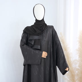 LRDB002  Fashionable printed plus size dress + hijab 2-piece set