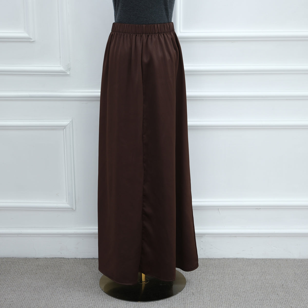 LR1180&LR1185  Back-Tie Waist-Cinched Viscose Long Sleeve Top + Skirt Set-Skirt Set - Mix & Match Set