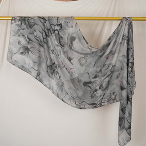 DL002  Double-Sided Modal Printed Single-Stitch Right-Angle Rolled-Edge Hijab