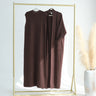 11 - Coffee Open Abaya + Inner