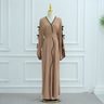 #9-Khaki Open Abaya