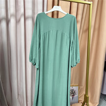 LR500 A loose and comfortable robe in a solid color - MinYang Fashion Apparel Accessory Manufacturer