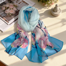 XX2001   Versatile Printed Chiffon Scarf