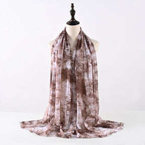 MSL212 Chiffon Printed Scarf Fashion Sun Protection Hijab - MOQ 10 pcs/color