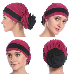 H133 Fashion two-tone floral hat/Base cap - MinYang Fashion Apparel Accessory Manufacturer