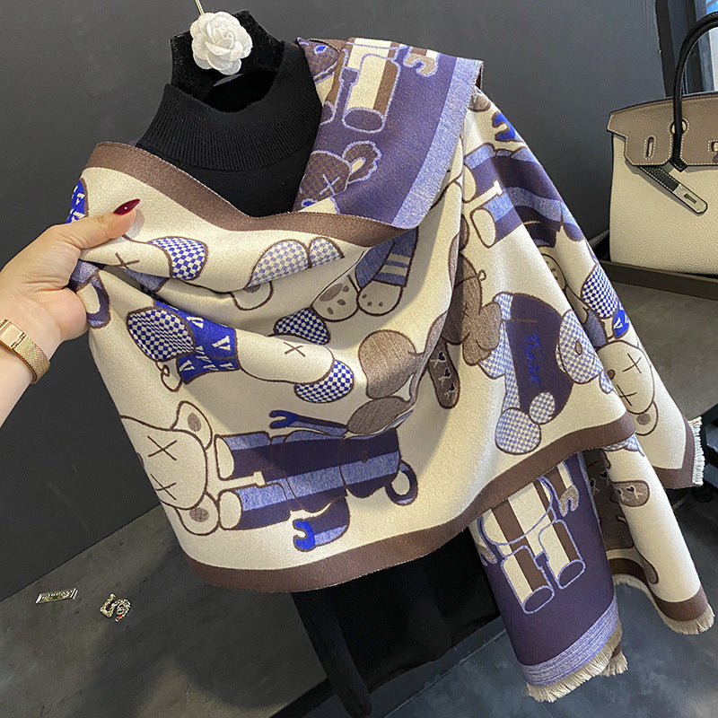 10108 50colors high quality printed winter scarf shawl