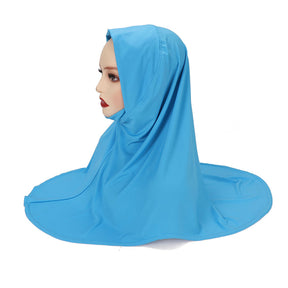 MSL352Double layer round edge headscarf high elastic gauze scarf