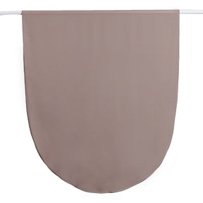 MRYJ01  Rounded hem semi-circular chiffon hijab