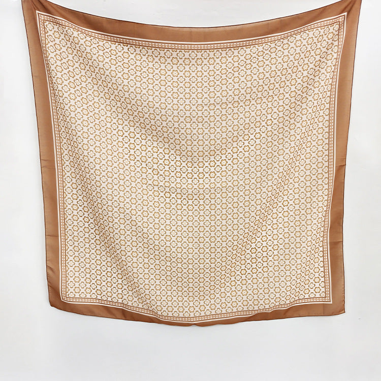 G1045 110*110cm  Quick-Dry Sun-Shading Voile Printed Square Scarf