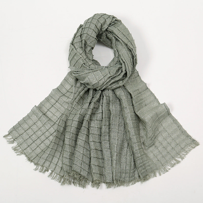 VS800 Plain Wrinkled Scarf/Hijab