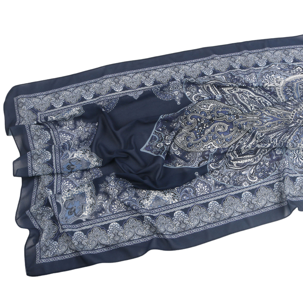 wj054  Printed breathable soft hijab