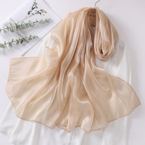 OGS01  Plain Glossy Organza Silky-Look Hijab