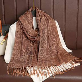 MY10 Hot sale autumn cashmere shawl women's jacquard scarf