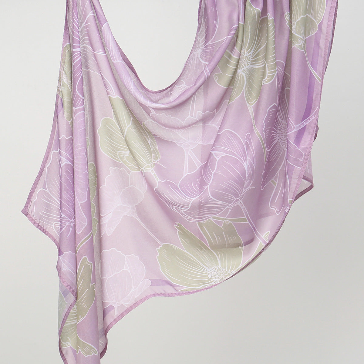 YW560  Fashionable Printed Viscose Minimalist Hijab