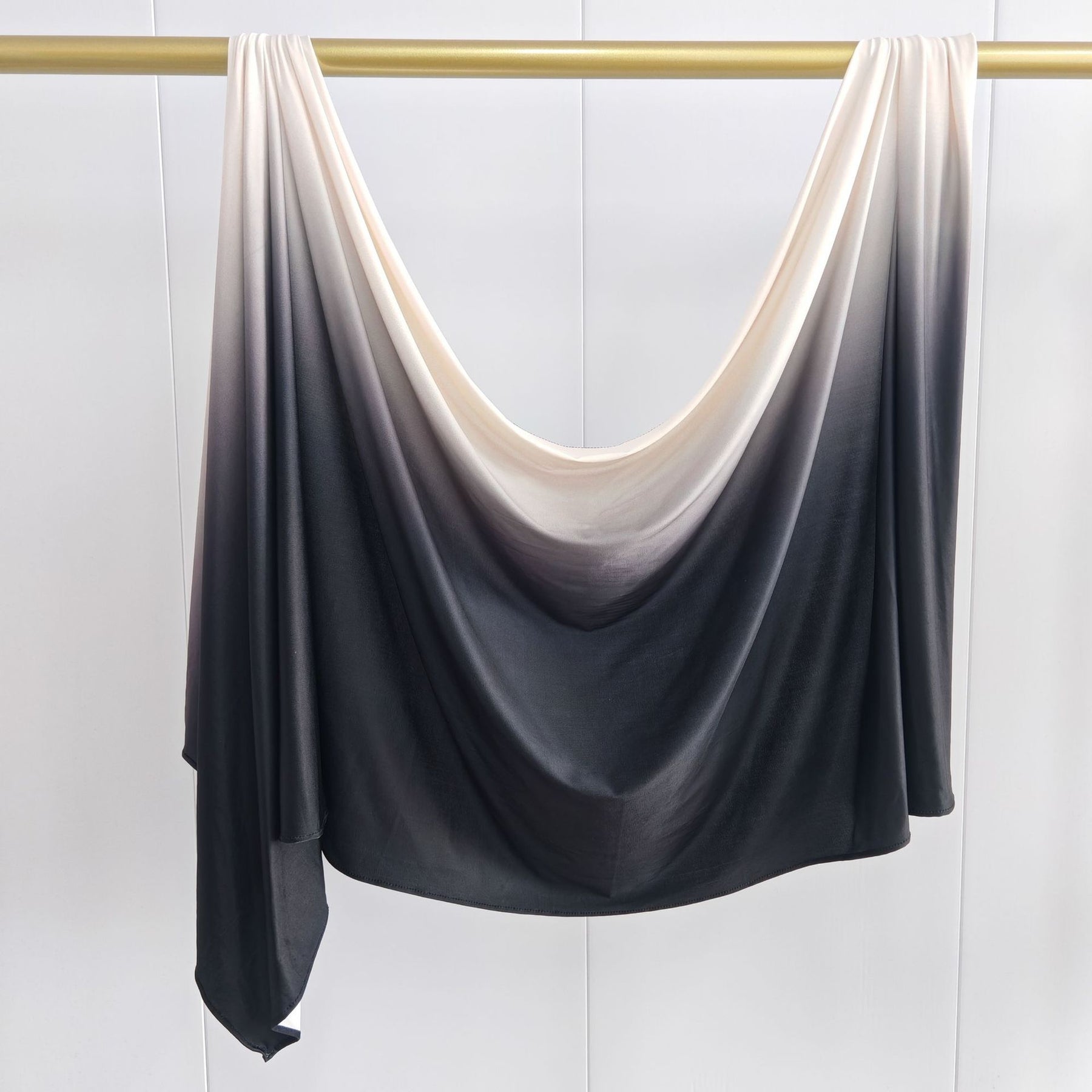 YTHBJB  Gradient Liquid Jersey Hijab, Ombre Knit Headscarf, Soft Fluid Wrap