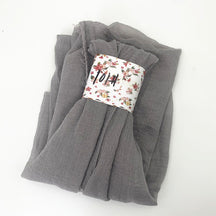 WJ01  Plain Seersucker Crinkle Fringe Edge Large Hijab