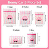 #102-Bunny Car 5 Piece Set （Small Medium Large + Cylinder + Bra）