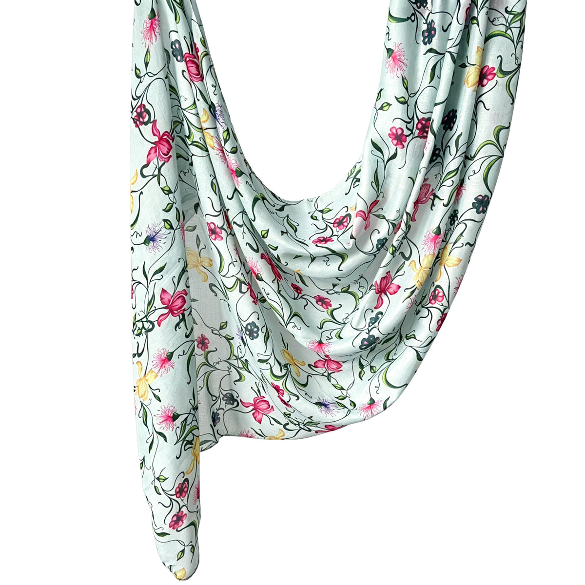 JB030 Printed Double-Sided Polyester Cotton Hijab