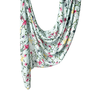 JB030 Printed Double-Sided Polyester Cotton Hijab