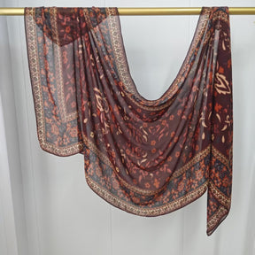 JB020  Fashion Single Stitch Printed Modal Hijab