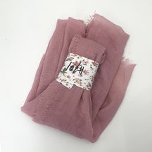 WJ01  Plain Seersucker Crinkle Fringe Edge Large Hijab