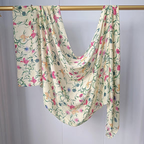 JB020  Fashion Single Stitch Printed Modal Hijab