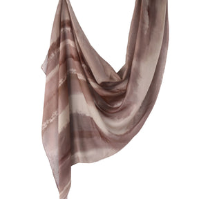 WJ001  Printed Tie-Dye Polyester Long Hijab