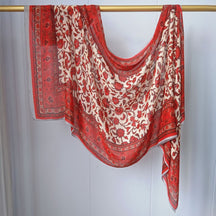 JB020  Fashion Single Stitch Printed Modal Hijab
