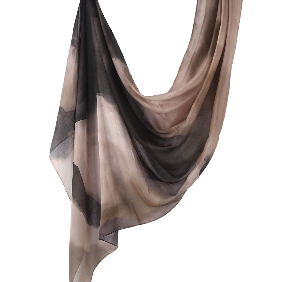 WJ001  Printed Tie-Dye Polyester Long Hijab