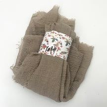 WJ01  Plain Seersucker Crinkle Fringe Edge Large Hijab