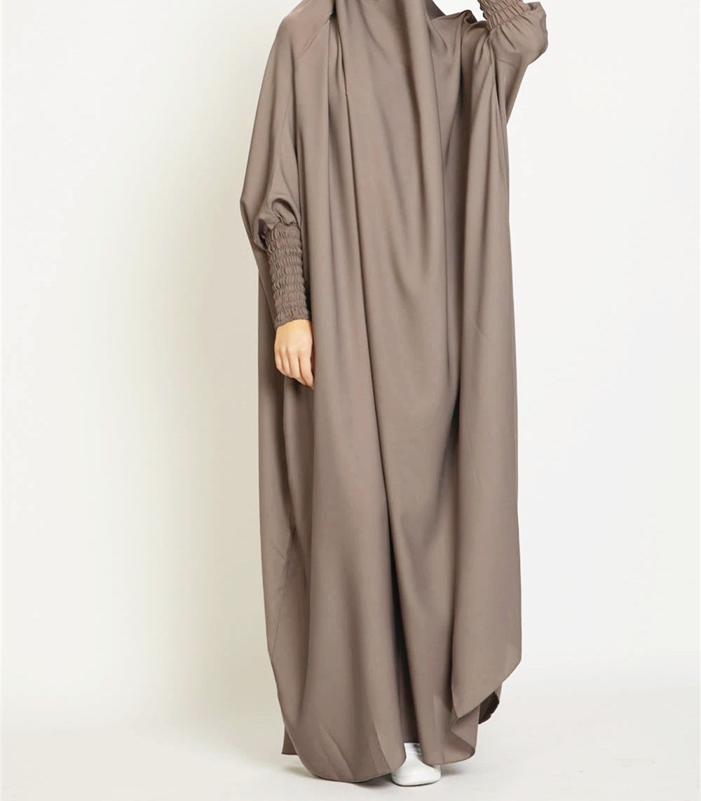 535  Plain Large Swing Abaya Matching Family Dress