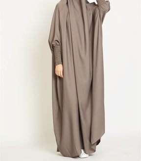 535  Plain Large Swing Abaya Matching Family Dress
