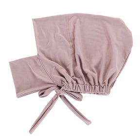 8022  Plain Polyester Adjustable Elastic Strap Closed Cap