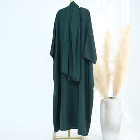LRDB005   （abaya+hijab)Fashion jacquard dress