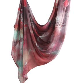 WJ001  Printed Tie-Dye Polyester Long Hijab