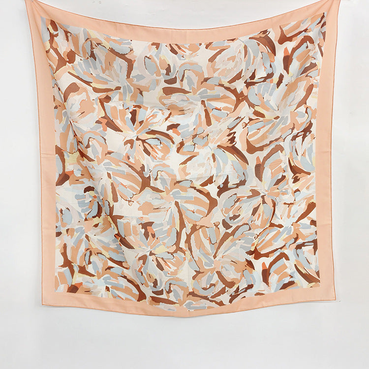 G1045 110*110cm  Quick-Dry Sun-Shading Voile Printed Square Scarf