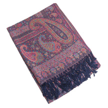 WJ005  Paisley Fringe Faux Cashmere Long Scarf