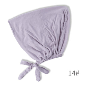 BD-01  Adjustable mercerized cotton jersey strap Muslim hat bottom cap