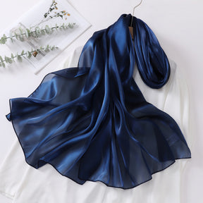 OGS01  Plain Glossy Organza Silky-Look Hijab