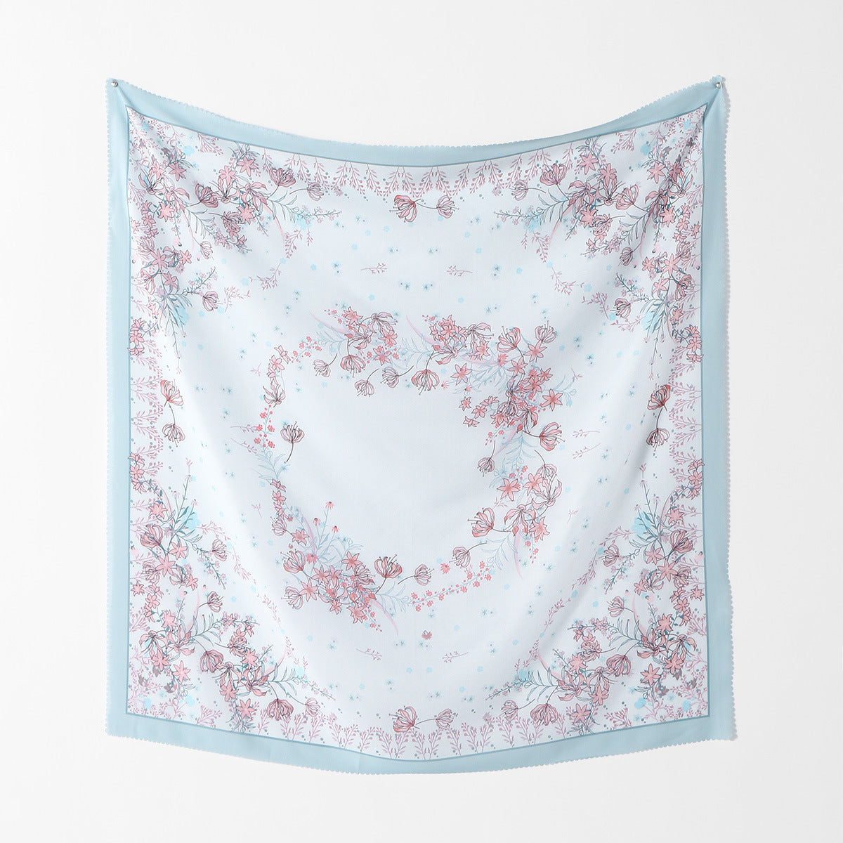 SM013  110*110cm Printed Voile Sun-Shading Square Scarf