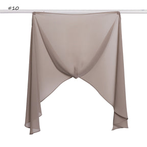 YZ317  Plain Pearl Chiffon Hijab with Built-in Magnetic Closure