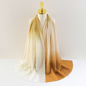 YW236 Gradation Color Chiffon Hijab for Elegant Style