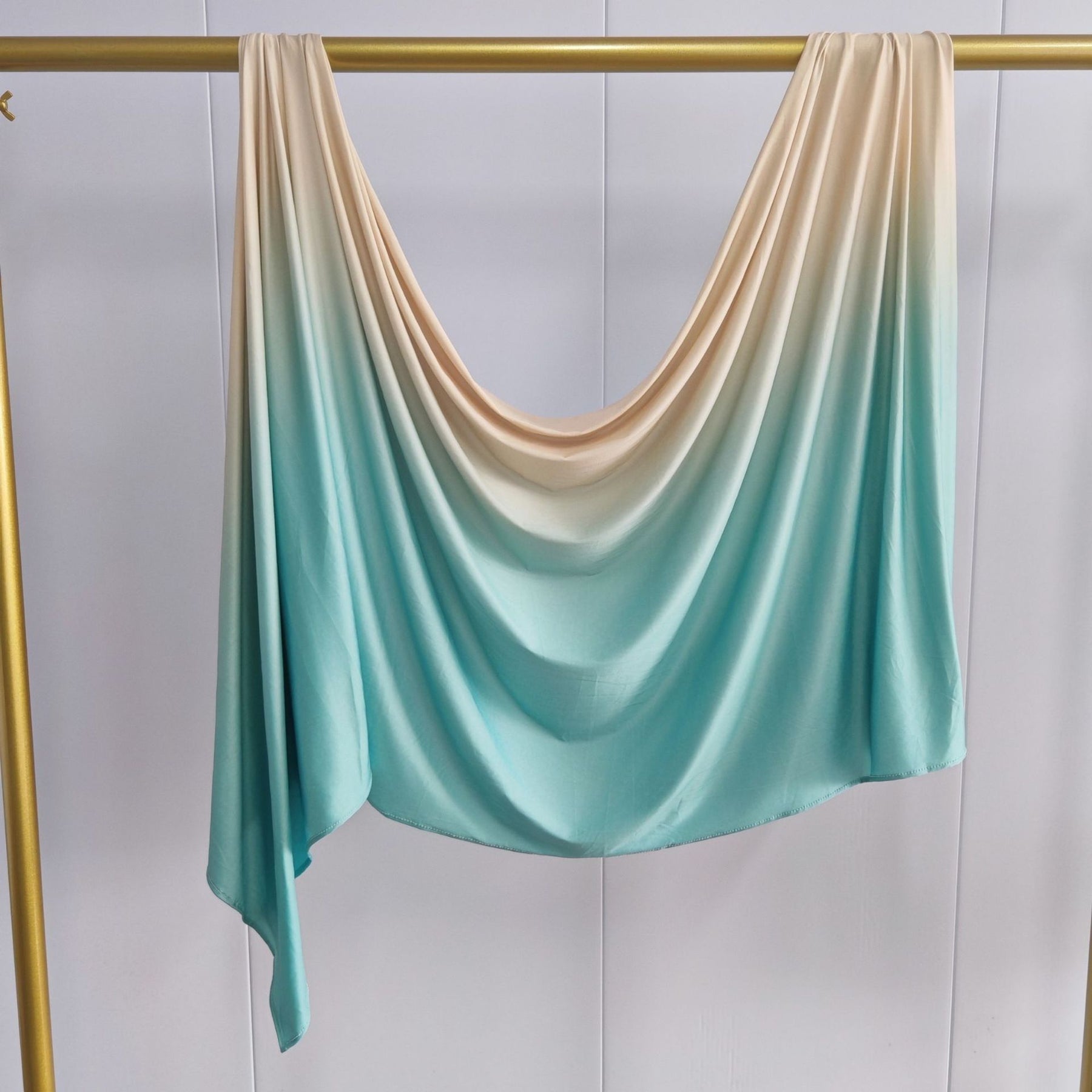 YTHBJB  Gradient Liquid Jersey Hijab, Ombre Knit Headscarf, Soft Fluid Wrap