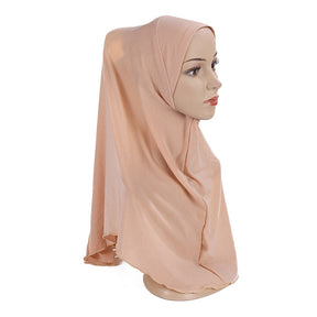 H120 plain instant hijab