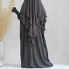 11 - Dark Gray Abaya + Hijab