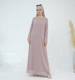 LR866+LR867   (abaya + hijab + underwear)Elegant Cardigan abaya