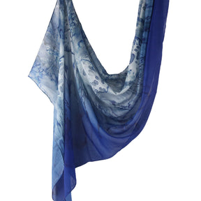 WJ001  Printed Tie-Dye Polyester Long Hijab