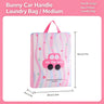 #113-Fine Mesh 3D Handle Pink Car Medium （30*40*8cm）